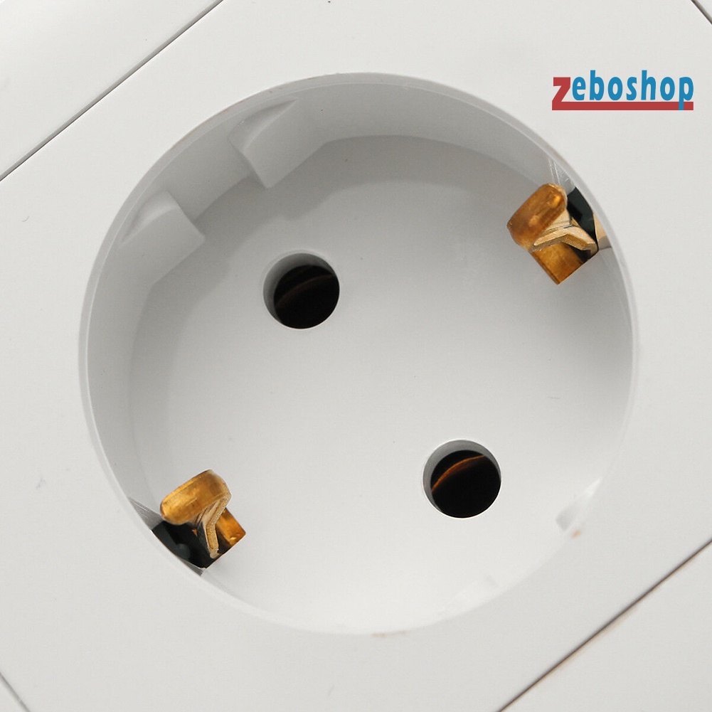 Ổ Cắm Điện Gắn Tường Chuẩn EU 250V 16A 1 Tiện Dụng