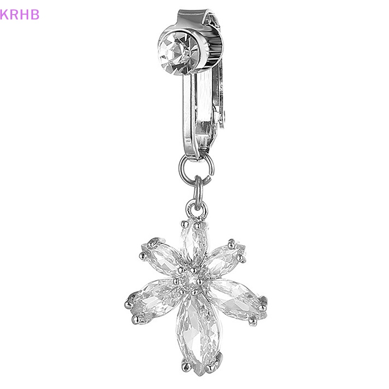 Khuyên Rốn Bằng Thép Không Gỉ Đính Đá Zircon Giả Quyến Rũ Thời Trang Cho Nữ Mới