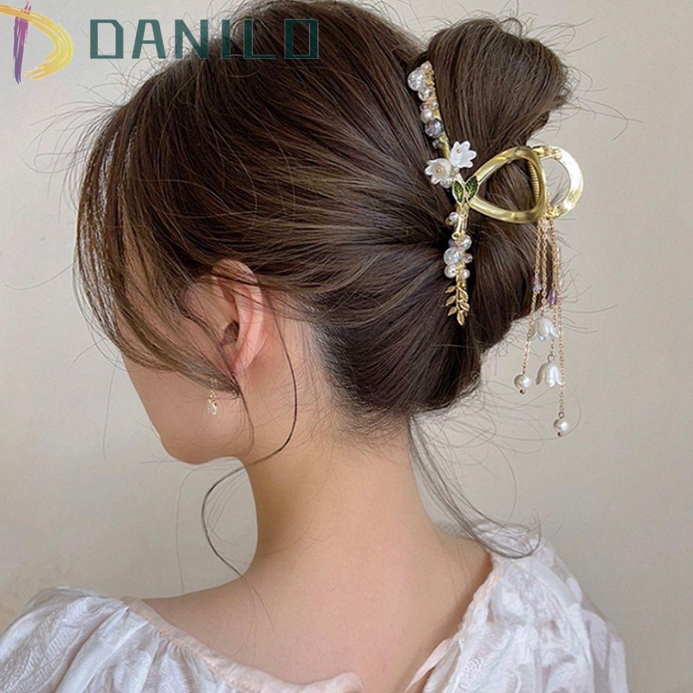 Kẹp Tóc Hình Hoa / Cá Mập / Gấu Trúc Phong Cách Cổ Điển Thời Trang Cho Nữ