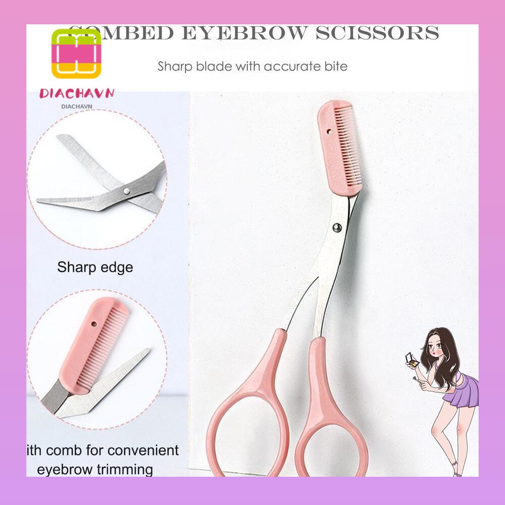 Bộ 6 Kéo Lược Tỉa Lông Mày Tiện Dụng