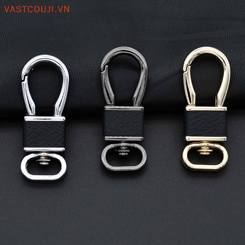 Móc Chìa Khóa Da Vnstji Dán Kim Loại Thời Trang