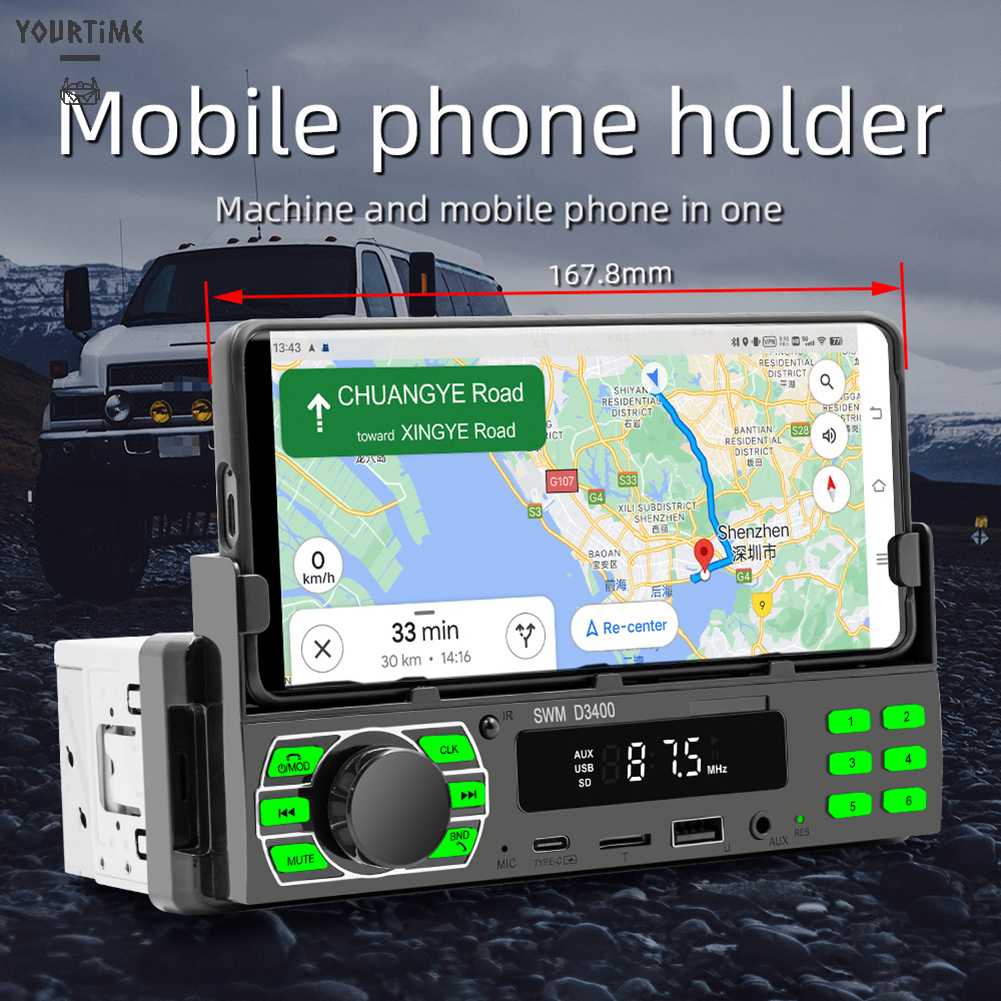 Bộ Điều Khiển Từ Xa Hỗ Trợ Thẻ Âm Thanh Nổi Trên Xe Hơi