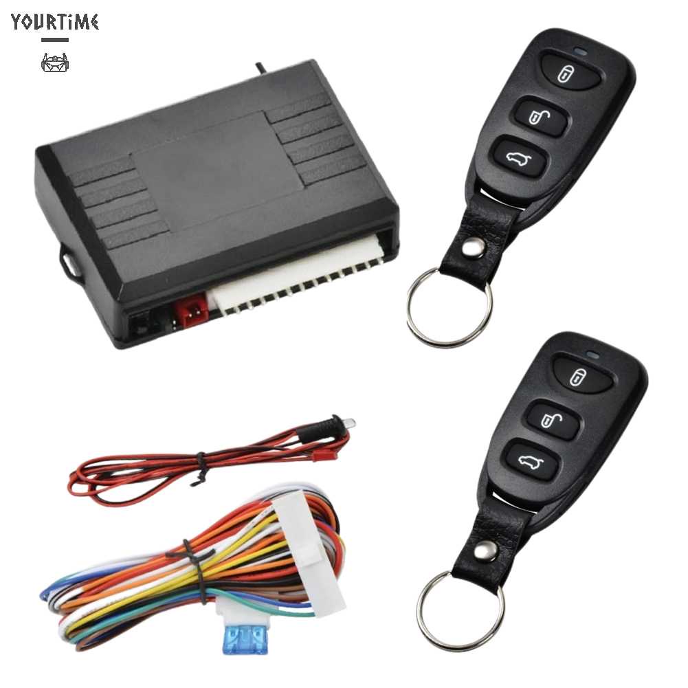 Bộ ĐiềU KhiểN KhóA CửA Xe Tự ĐộNg 12V 315MHz VớI ĐèN LED BáO ĐộC Đá