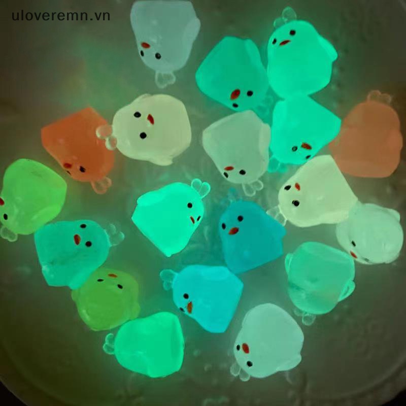 Bộ 5 Tượng Vịt Con Phát Quang Dùng Trang Trí Vườn