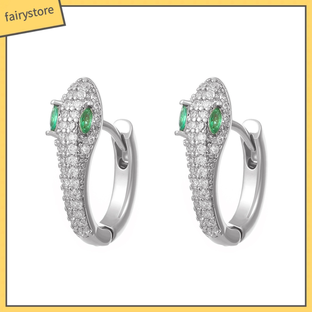 1 Đôi Bông Tai Kim Loại Lấp Lánh Chống Oxy Hóa Màu Sắc Đơn Giản Dành Cho Nữ