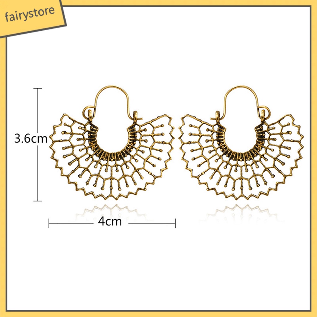 1 Đôi Bông Tai Hợp Kim Nhiều Hình Dạng Phong Cách Vintage