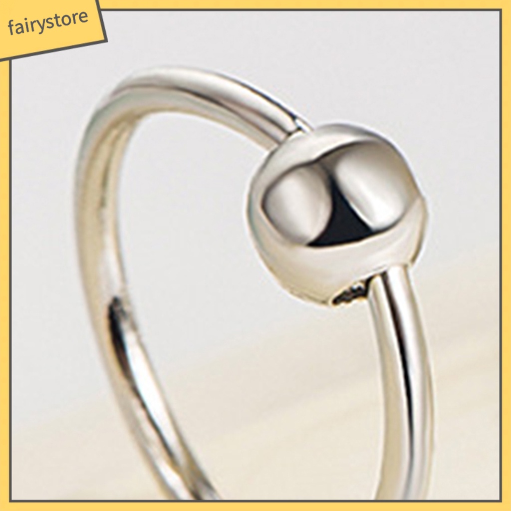 Set 2 Khuyên Tai Tròn Rỗng Đính Bóng Lông Thiết Kế Hình Học Mặc Hàng Ngày