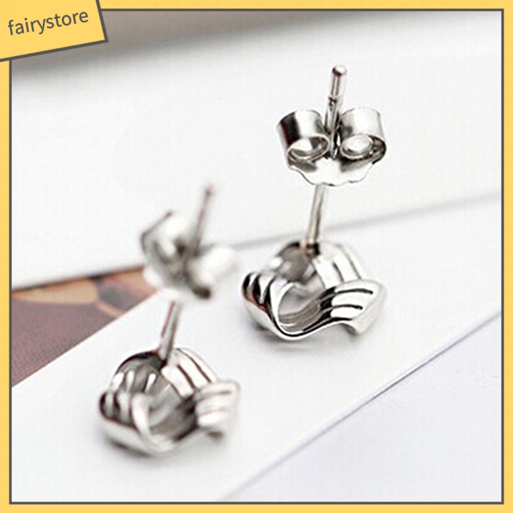 [FRO] Bông Tai Tam Giác Duyên Dáng Bằng Bạc Duyên Dáng Dành Cho Nữ Dự Tiệc