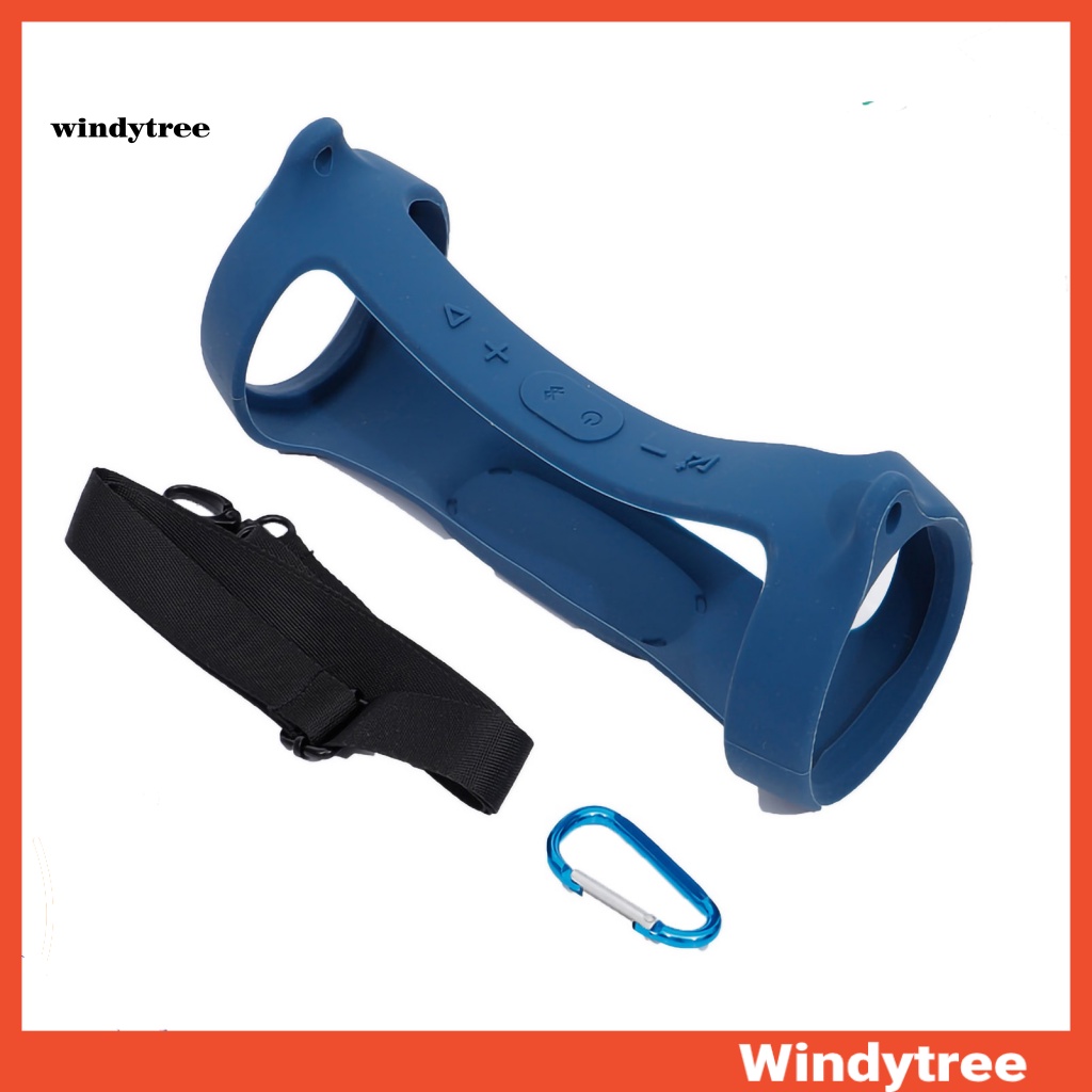 [W & T] 3 Cái / bộ Vỏ Bảo Vệ Silicon Loa Không Dây Di Động Tương Thích Bluetooth Có Dây Đeo Carabine