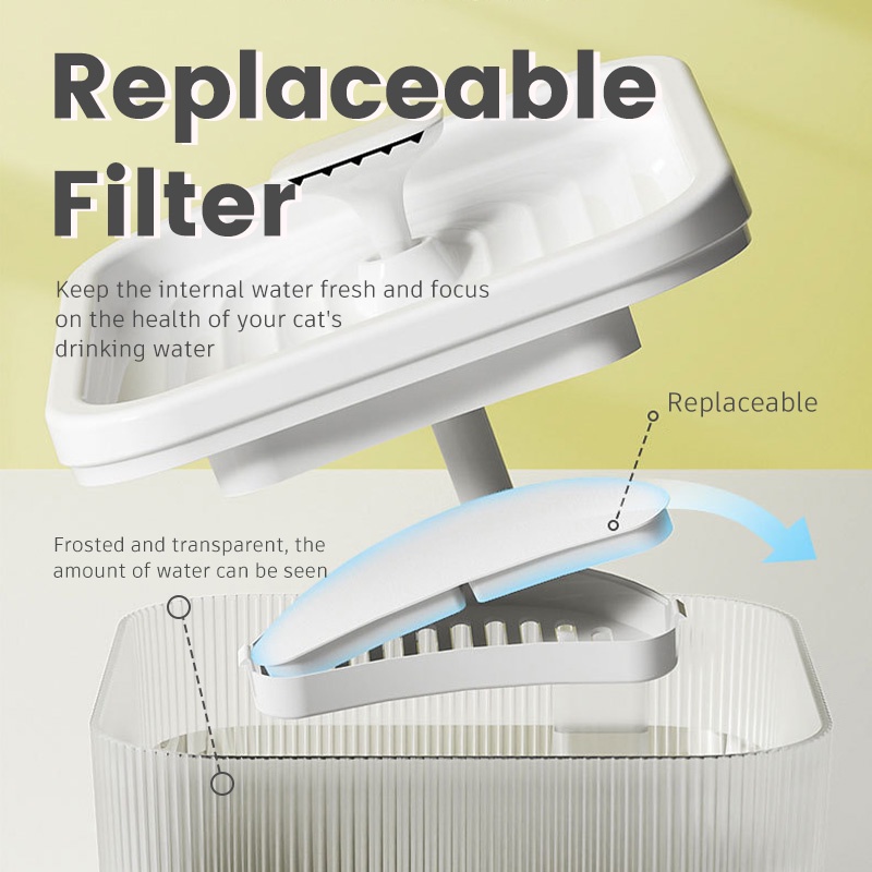 HamshMoc Đài Phun Nước Tự Động Thông Minh Cho Mèo Cưng