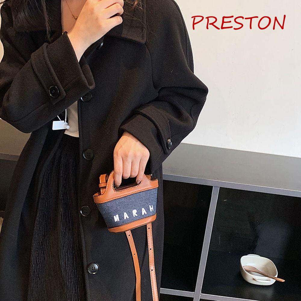 Túi Xách Vải Canvas Mini Đựng Điện Thoại / Tiền Xu In Chữ Dễ Thương Cho Mẹ Và Bé