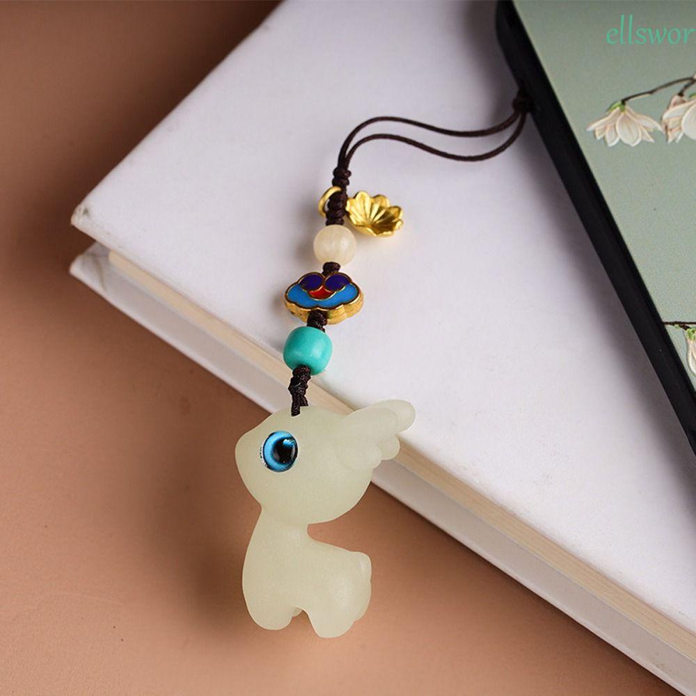 Móc Khóa Hình Elsworth Hoạt Hình Phong Cách Trung Hoa Cổ Điển|Dây Treo Điện Thoại Handmade Trang Trí Nội Thất