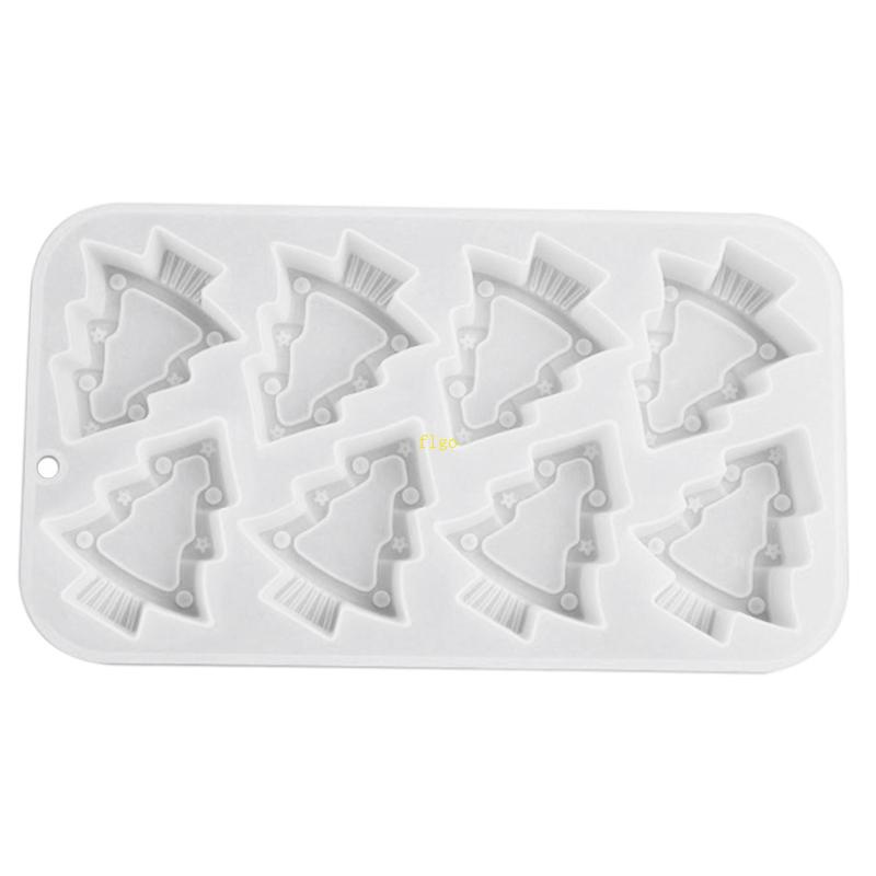 Khuôn Silicone Làm Bánh Hình Cây Thông Giáng Sinh Không Chứa BPA Dễ Tháo Gỡ Không Chứa Cặn Bẩn DIY