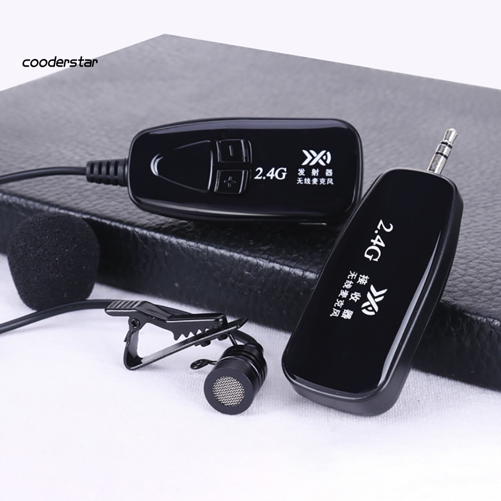 Tai Nghe Không Dây 2.4G Kèm Mic Kẹp Cổ Áo Kim Loại