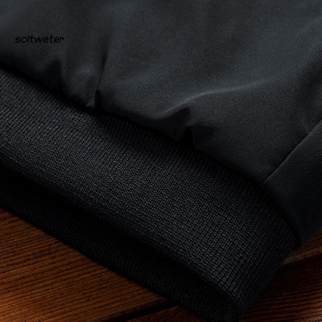 Áo Khoác Cổ Đứng Màu Trơn Giữ Ấm Có Khóa Kéo Phong Cách Hàn Quốc Thời Trang Xuân Thu Cho Nam