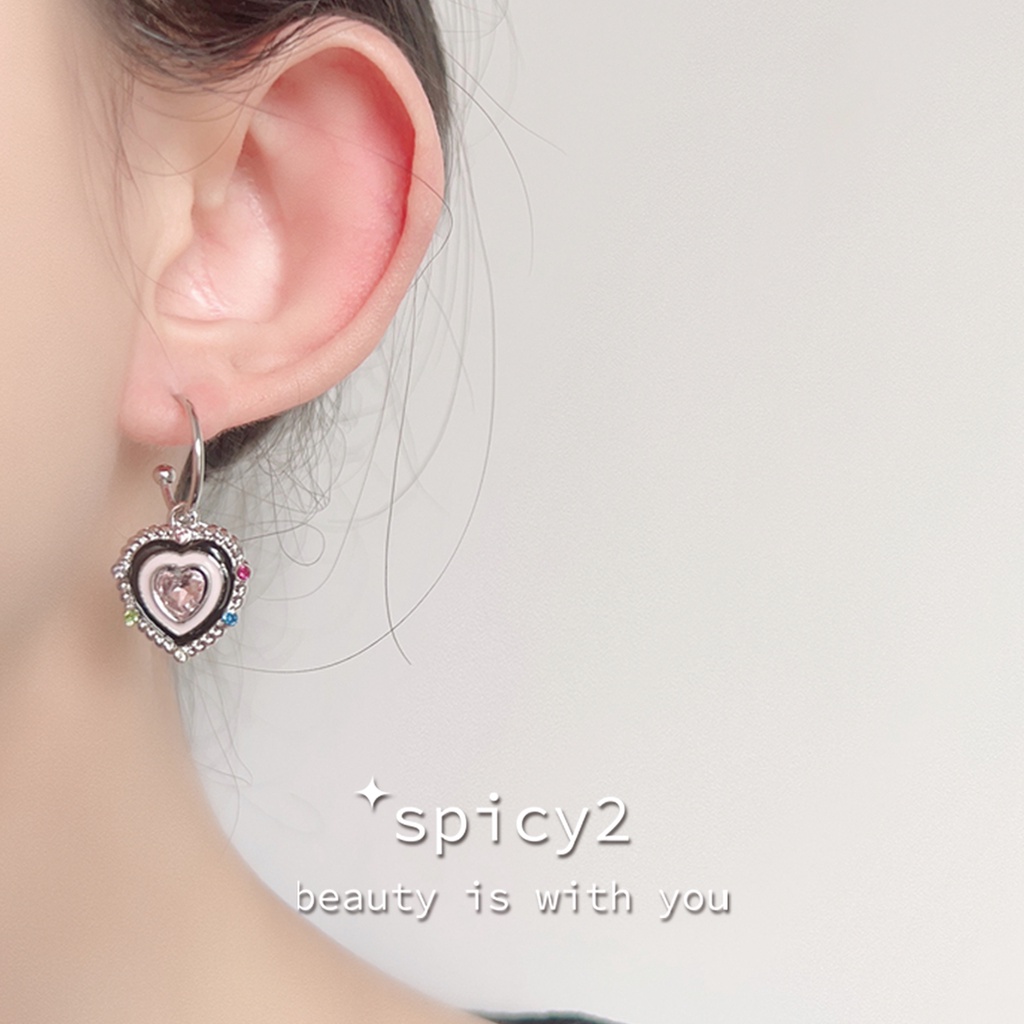 Khuyên Tai Kim Loại Hình Trái Tim Phong Cách Mới