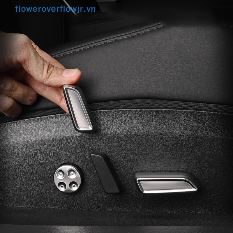 Set 6 Miếng Dán Nút Điều Chỉnh Ghế Ngồi Trang Trí Nội Thất Xe Hơi Tesla Model 3 Y