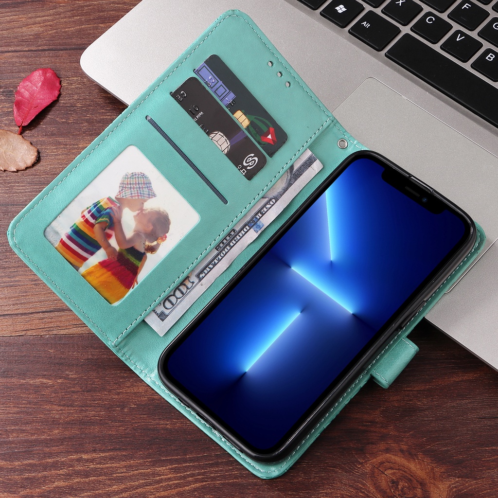 Cho iphone 15 pro max 15 pro 15 plus 14 pro max 13 Giá Bao Da Điện Thoại Dạng Ví Nắp Lật Nam Châm Có Ngăn Đựng Thẻ