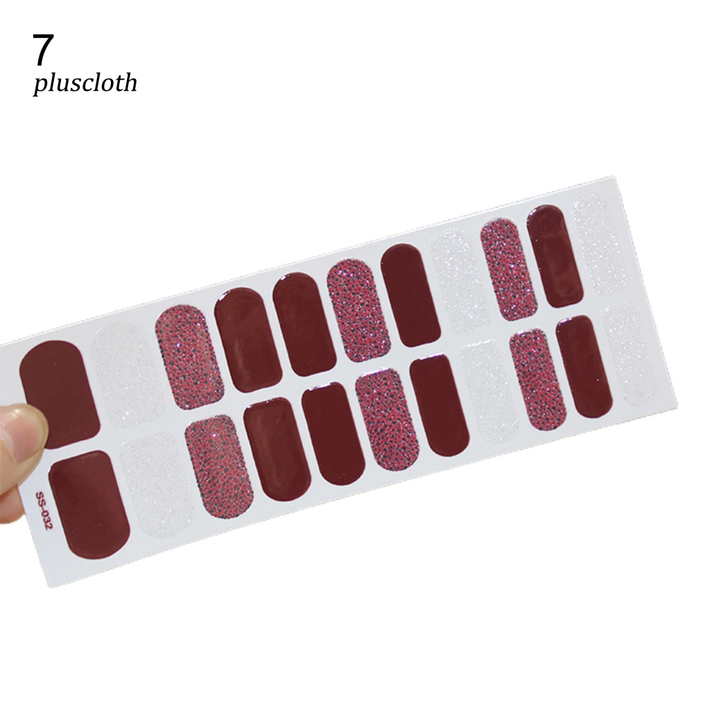 Bộ 22 Miếng Dán Móng Tay Mini Tự Dính Lấp Lánh Thời Trang Cho Salon