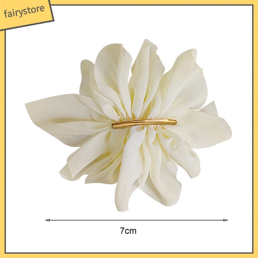 Kẹp Tóc Hình Hoa Lớn Không Trơn Cho Bé Gái