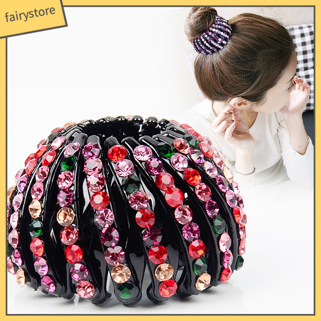 Băng Đô Cài Tóc Hình Tổ Chim Chống Trượt Linh Hoạt