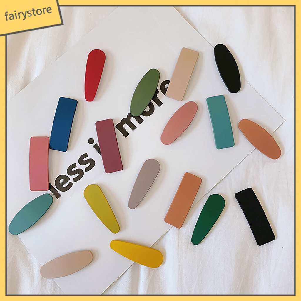 Set 10 Kẹp Tóc Acrylic Phong Cách Hàn Quốc Cho Nữ