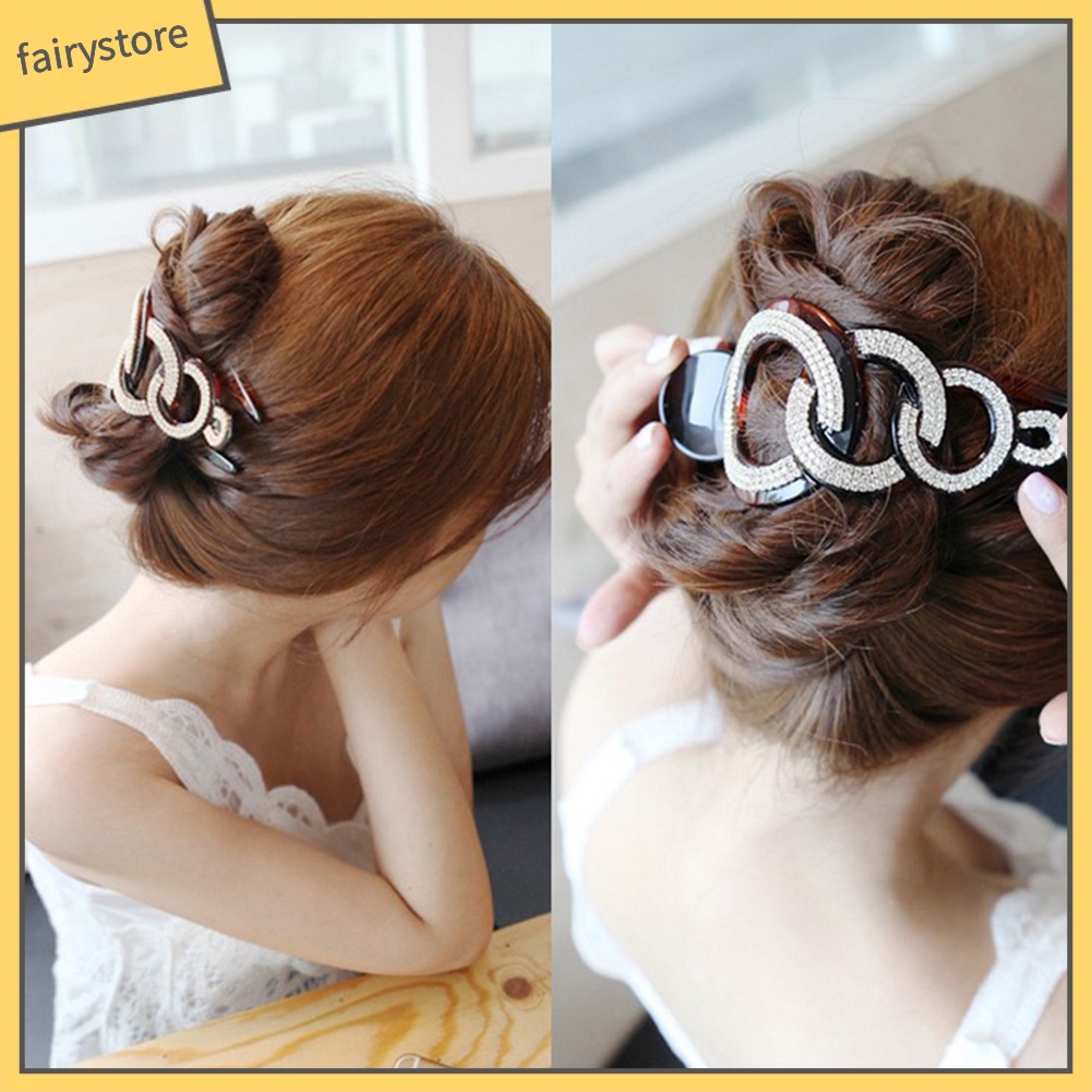 Kẹp Tóc Mỏ Vịt Đính Đá Thời Trang Cho Nữ