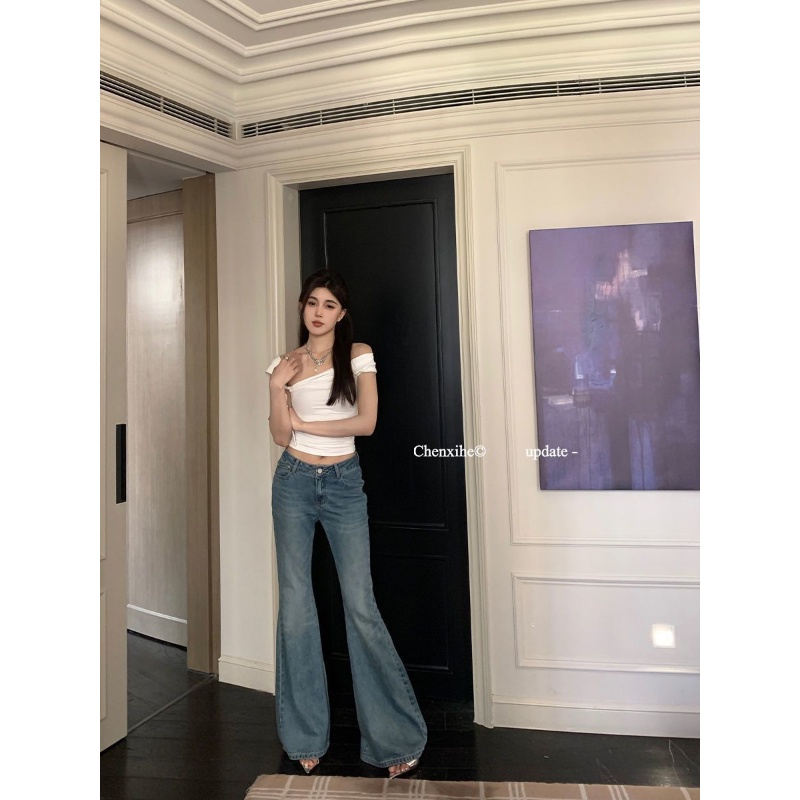 Áo Hai Dây Dáng Ngắn Hở Vai Có Khóa Gài Màu Bạc Thời Trang Cho Nữ