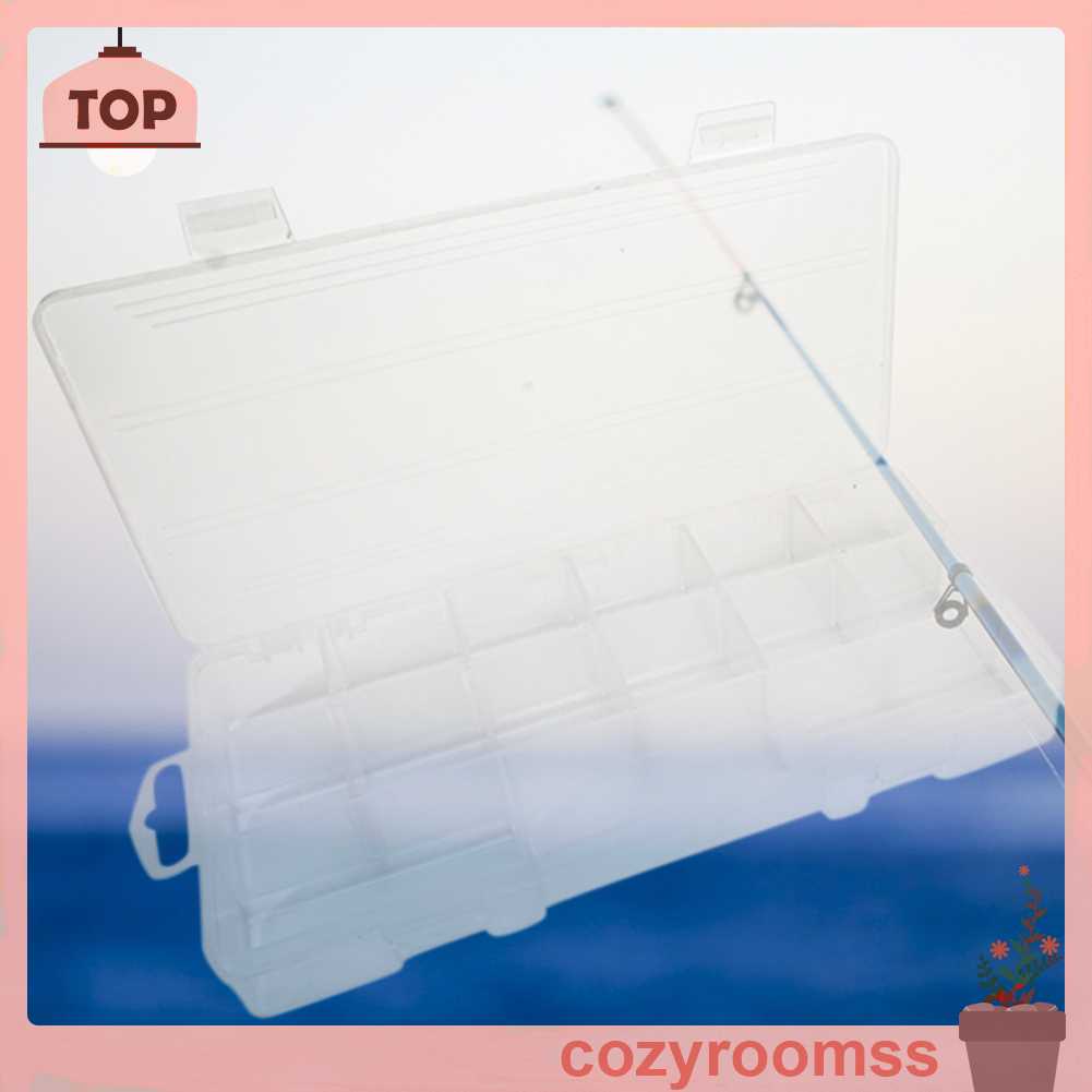 Hộp Nhựa 15 Ngăn Đựng Lưỡi Câu Cá Tiện Lợi