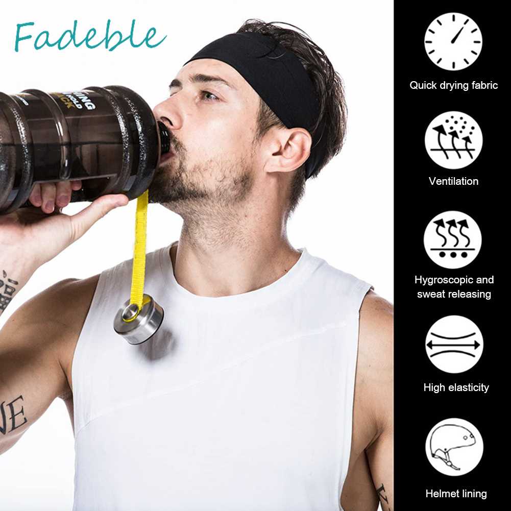 Băng Đô Thể Thao Co Giãn Thoáng Khí Thấm Hút Mồ Hôi Cho Nam Và Nữ