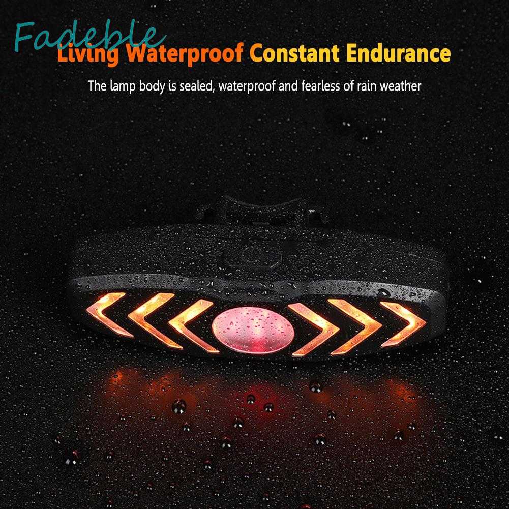 Đèn LED Tín Hiệu Xi Nhan Gắn Đuôi Xe Đạp Chống Thấm Nước Kèm Chuông Tiện Dụng