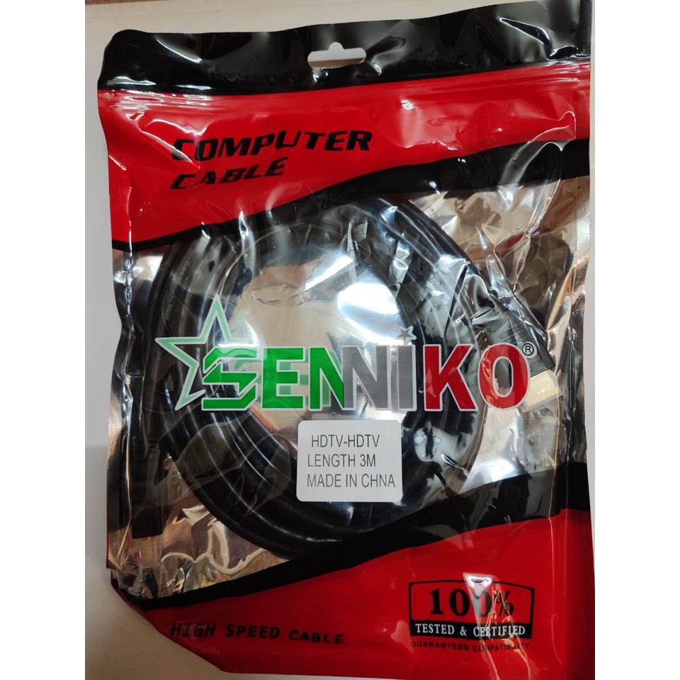 CÁP HDMI SENNIKO 1.5M, 3M, 5M, 10M