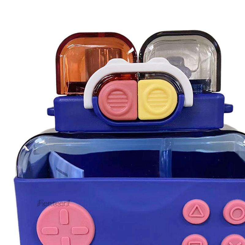 Bình Nước 75ml Kèm Ống Hút Họa Tiết Hoạt Hình Dễ Thương Cho Bé Gái [Fenteer1]