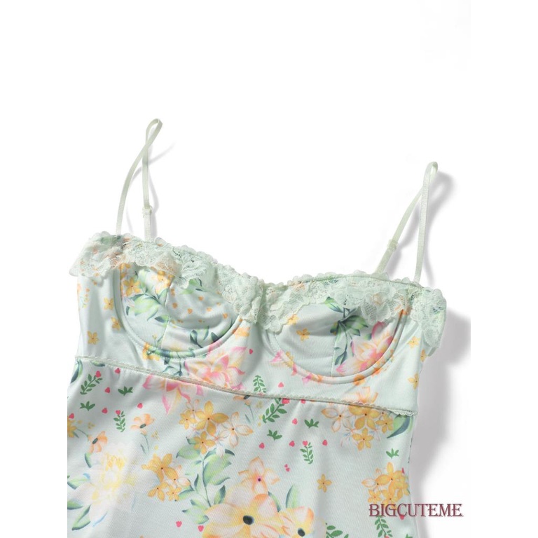 Đầm Hai Dây Hở Lưng In Hoa Thời Trang Mùa Hè Cho Nữ