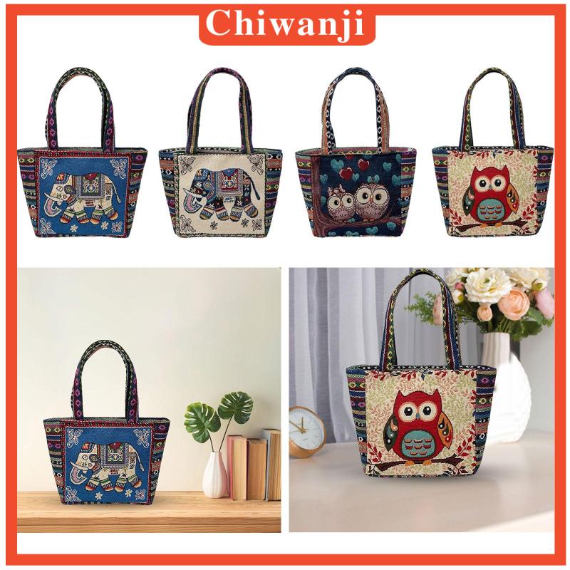 Túi Xách Canvas Phong Cách Vintage Có Thể Tái Sử Dụng