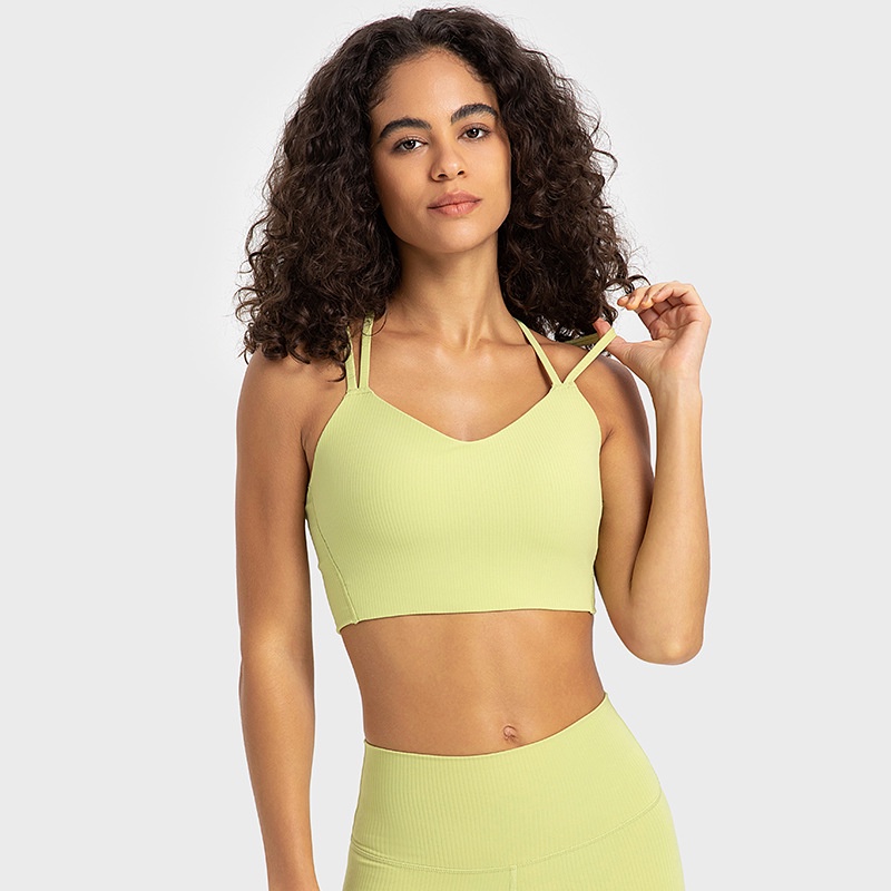 Áo Ngực Thể Thao Hai Dây Mỏng Chống Sốc Thích Hợp Chạy Bộ / Tập Yoga Cho Nữ