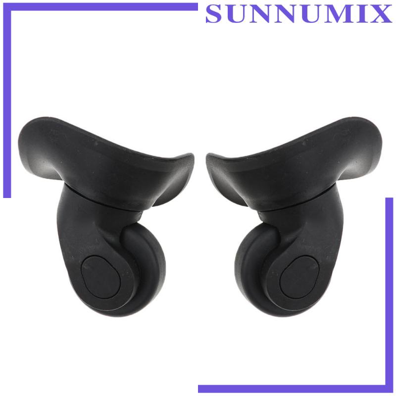 [Sunnimix] Bánh Xe Đẩy Hành Lý Du Lịch Màu Đen Kích Thước Lớn