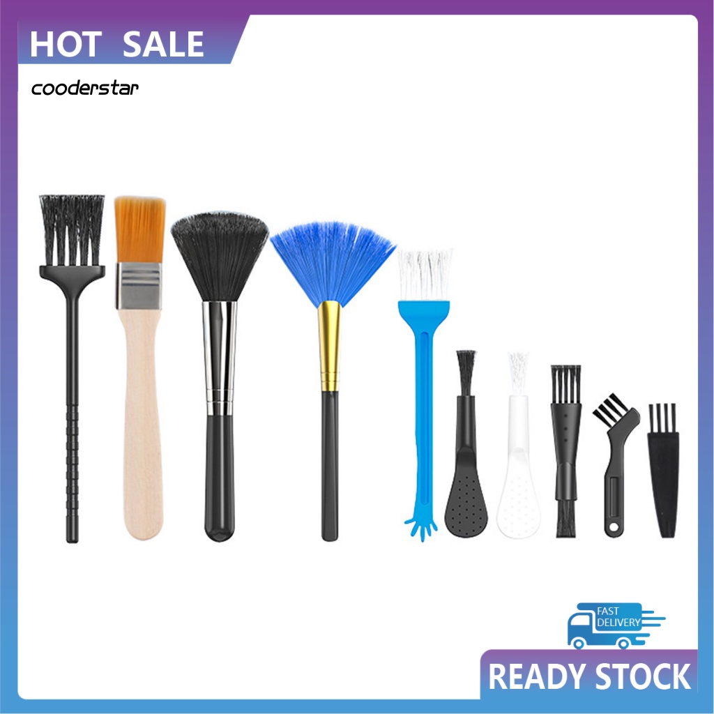 Set 10 Dụng Cụ Làm Sạch Bàn Phím Máy Tính / Khe Hở Bàn Phím Mềm Mại Nhỏ Gọn Tiện Lợi