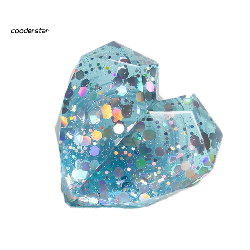 Giá Đỡ Điện Thoại Để Bàn Đính Kim Sa Hình Trái Tim 3D Nhiều Màu Thông Dụng