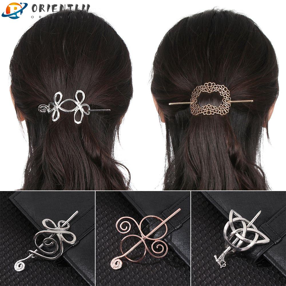 Trâm Cài Tóc Kim Loại Phong Cách Viking Cổ Điển Cho Nữ