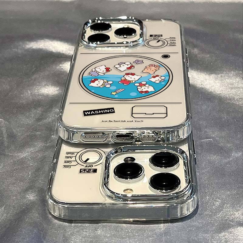 ✅Ốp Điện Thoại Dẻo Họa Tiết Hoạt Hình Hello Kitty Dễ Thương Chống Sốc Cho iPhone12 7 14pro U0F0 81311