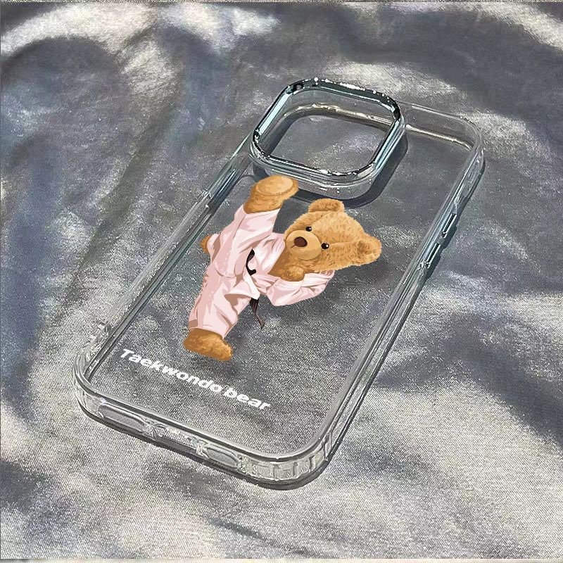 ✅Ốp Điện Thoại Mềm Chống Sốc Hình Gấu Cho Iphone 7 14pro11 max13xs plus / Apple 8 Iphone12 5XXW