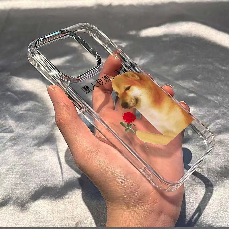 ✅Ốp Điện Thoại Mềm Chống Sốc Họa Tiết Hoa Hồng Cho Iphone 714pro 12 13max / 8In Apple 11 xs