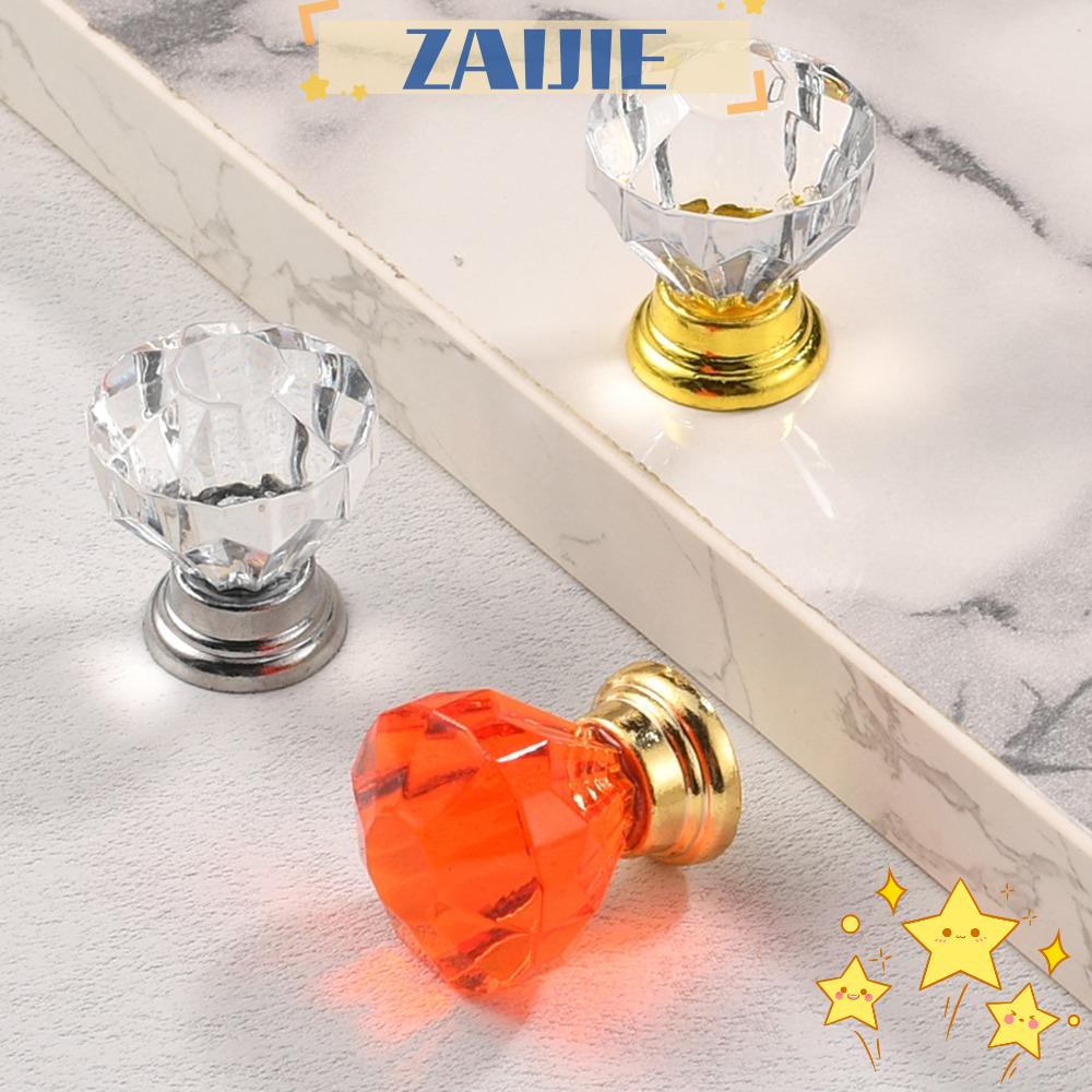 Zaijie24 10 Núm Acrylic|Tay Nắm Cửa Tủ / Bàn / Tủ Nội Thất Chất Lượng Cao
