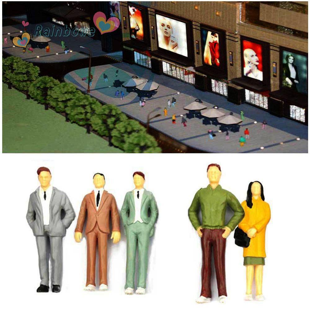 Set 100 Mô Hình Người Nhiều Màu Sắc Dùng Để Trang Trí Nhà Búp Bê