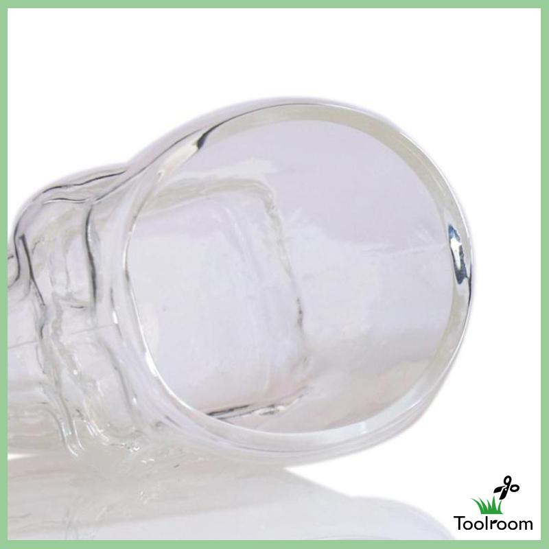 Bình Thủy Tinh 75ml Họa Tiết Đầu Lâu Độc Đáo Dùng Trang Trí