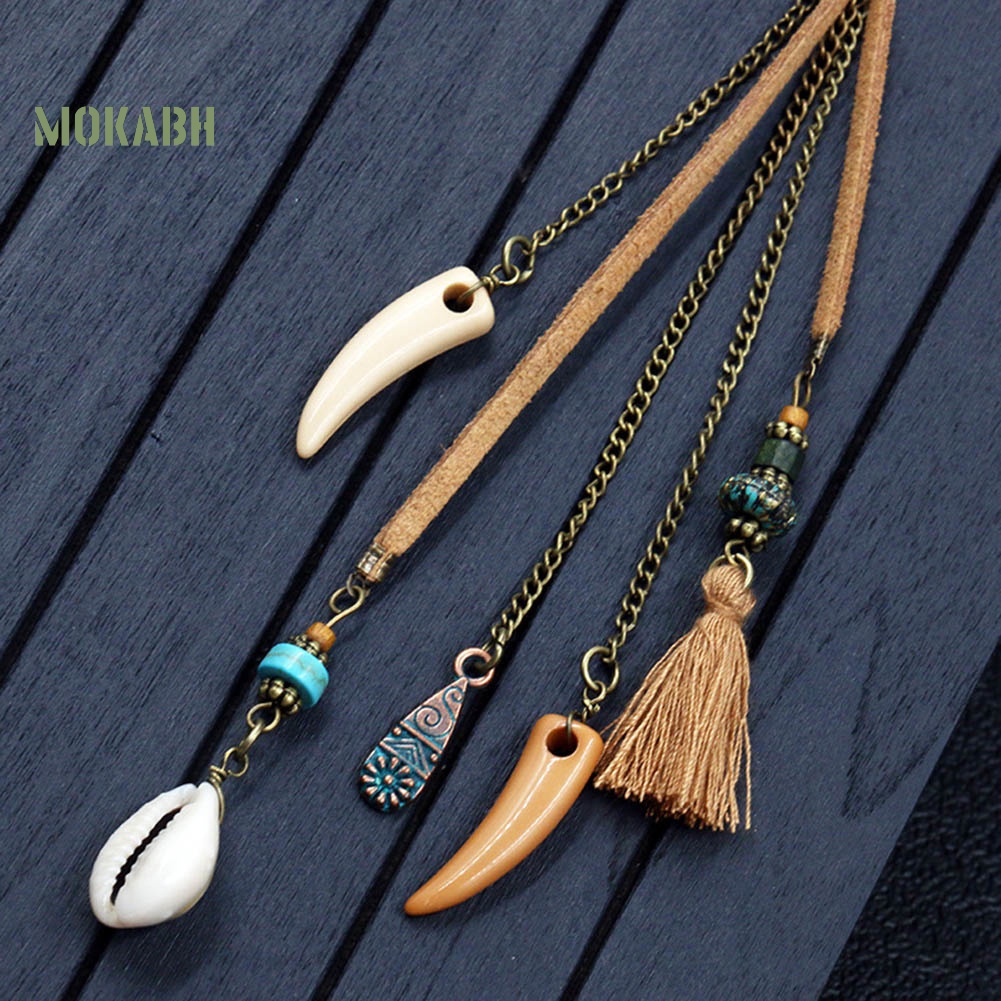 [Mok Abh] Bông Tai Hình Hoa Hướng Dương Và Vỏ Sò Phong Cách Boho