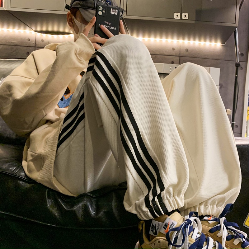 Quần Dài Thể Thao Dáng Rộng Phong Cách Đường Phố Thời Trang Xuân Thu Cho Nam