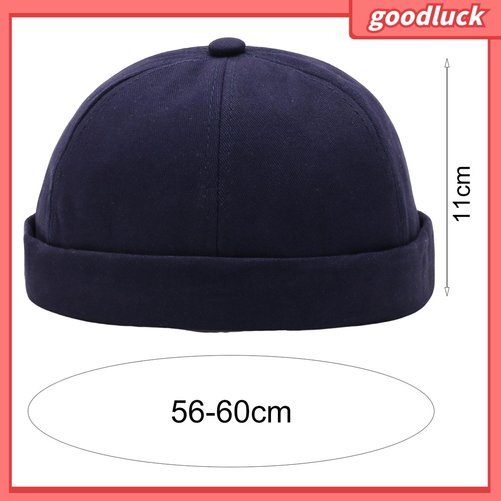 [GLO] Mũ Beanie Màu Trơn Không Vành Thoáng Khí Trang Trí Đường Phố Hip Hop Đường Phố Cho Nam Và Nữ