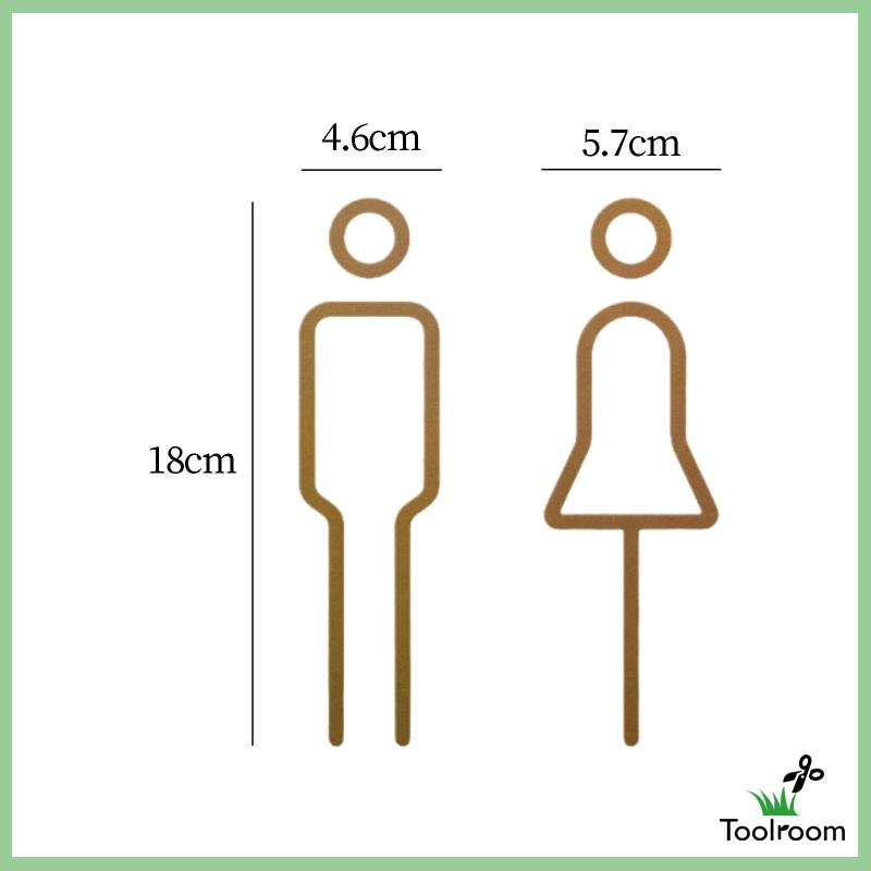 Bảng Kí Hiệu Toilet Nam Nữ Trọng Lượng Nhẹ